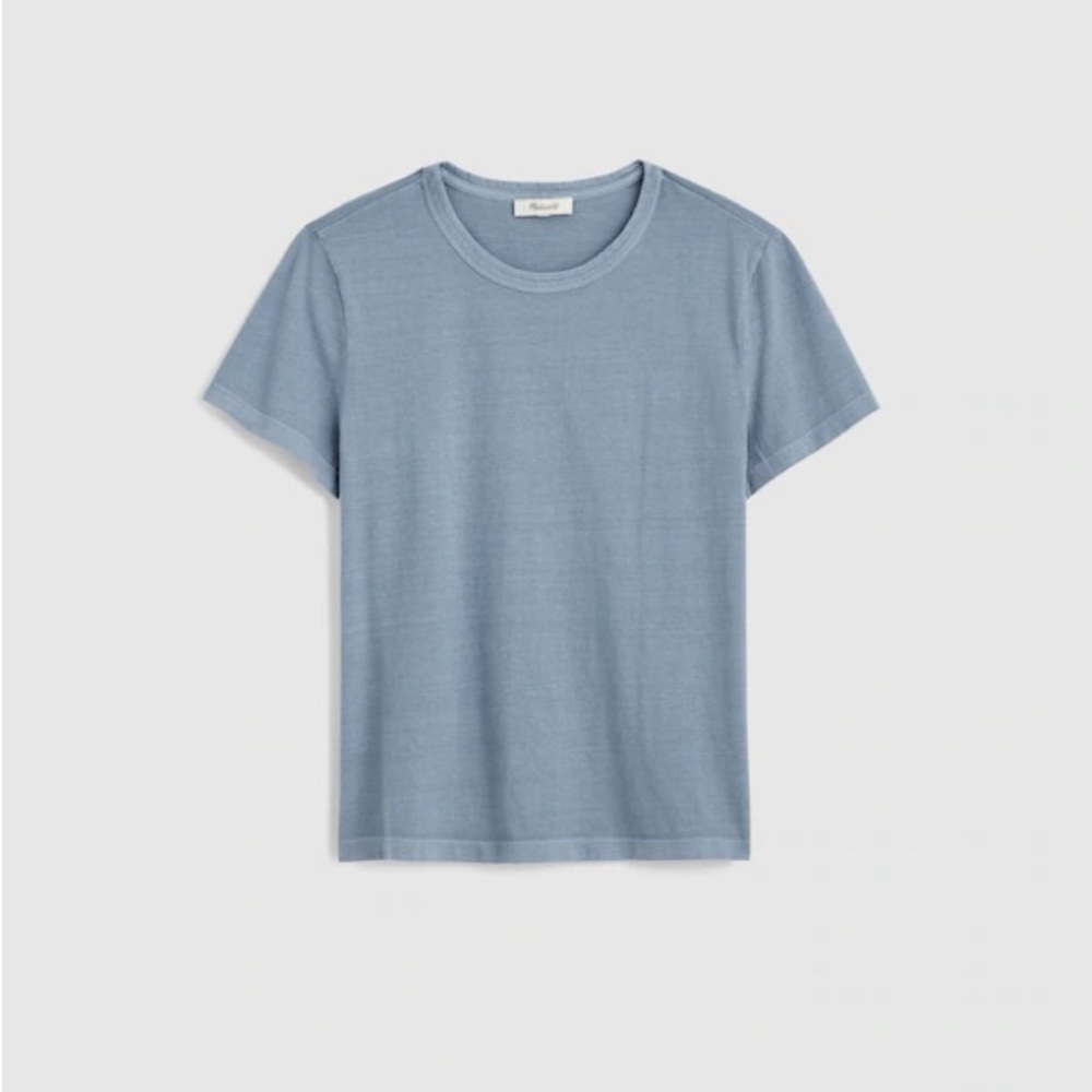 Madewell Dusty Blue Short Sleeve Crew Tee